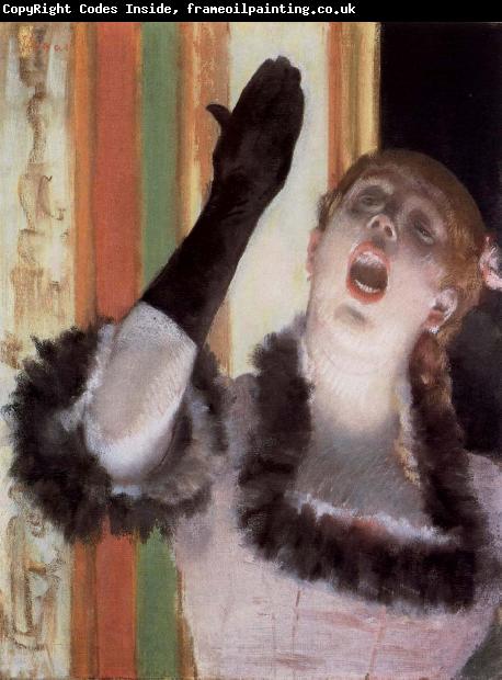 Edgar Degas Singer with A Glove